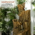 thumbnail image 6 of Alpine Corporation 67-Inch 4-Tier Cascading Tree Bark Fountain with 24 LED Lights, 6 of 10