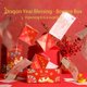 thumbnail image 2 of Caja de regalo plegable, sobre rojo de rebote, conjunto de sobres rojos de rebote, caja de regalo, sobre rojo de rebote, diseño plegable, suministros para fiestas y festivales, 2 of 5