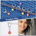thumbnail image 4 of 20Pcs Colorful Number Stitch Markers, Acrylic Crochet Stitch Marker Charms 304 Stainless Steel Clasp Locking Stitch Marker for Knitting Weaving Sewing Jewelry Making, 4 of 6