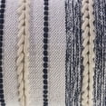 thumbnail image 6 of Laddha Home Designs Loomed Braided Striped Lumbar Pillow Cover - 28" - Navy Blue and White, 6 of 7