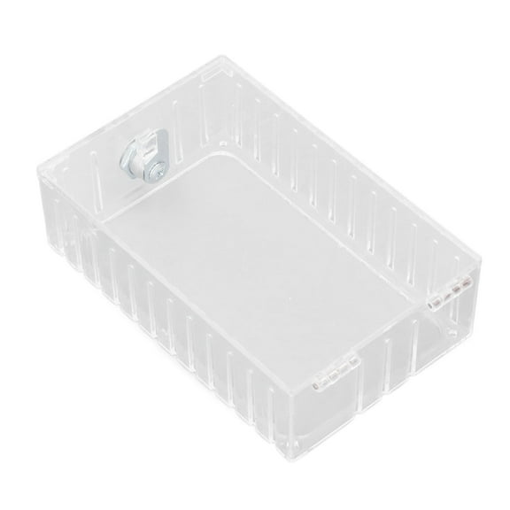 YAHHU Clear Acrylic Thermostat Lock Box 7.28"x4.72"x2.48" with Key, Secure Guard for Home & Commercial Use