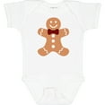 thumbnail image 3 of Inktastic Cute Gingerbread Man with Red Plaid Bowtie Boys or Girls Baby Bodysuit, 3 of 5