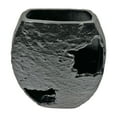 thumbnail image 2 of Bergamo Art 15" Decorative Handmade Aluminum Earth Inspired Flower Vase in Black, 2 of 5