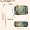 thumbnail image 4 of FORMRS Women Crossbody Purse with Chain Strap Vegan Leather Shoulder Handbag, Retro Forest, 4 of 7