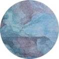 thumbnail image 2 of Addison Rugs Mayfield Premium Machine Washable Transitional Contemporary Blue Round Rug, 8' x 8', 2 of 6