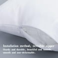 thumbnail image 5 of organictune 1800 Thread Count White Microfiber Pillowcases, 2 Count, 5 of 5