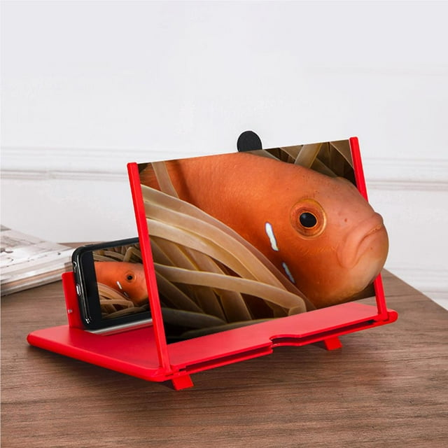 stanreset 12 inch Smartphone Screen Magnifier 3D Screen Magnifier Foldable Stand Holder