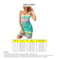thumbnail image 4 of Vestido calado de punto sin mangas, vestido de Bikini de playa de moda sin espalda con retazos de rayas coloridas para verano, 4 of 8