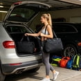 thumbnail image 6 of Canvas Duffel Bag for Women, Large Capacity Travel Weekender with Crossbody Strap, Casual Gym Tote for Yoga, Overnight Carryall, Weekend Getaway, Daily Outing, Adjustable Handbag, 6 of 6