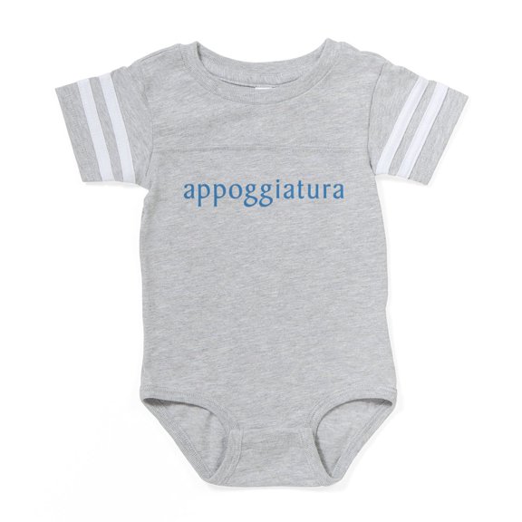 CafePress - Appoggiatura - Cute Infant Baby Football Bodysuit
