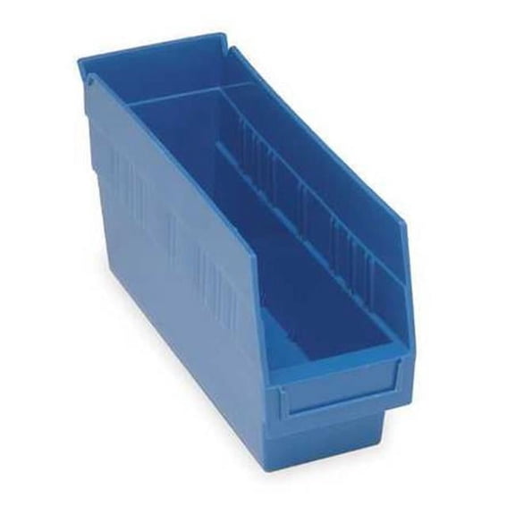 Quantum Mediacal QTM QSB201BL 11.62 x 4.12 x 6 in. Shelf Bins & Accessories, Blue - 36 Count