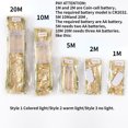 thumbnail image 4 of Christmas Ribbon LED String Lights Decoration Xmas Tree Ornaments For Home 2022 Bows String Lights Navidad Natal New Year 2023, 4 of 5