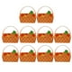 thumbnail image 3 of KAKOWELY 10 cestas de flores de piña con asa, cajas de regalo de verano, bolsas de cartón para dulces y golosinas para fiestas hawaianas tropicales., 3 of 4