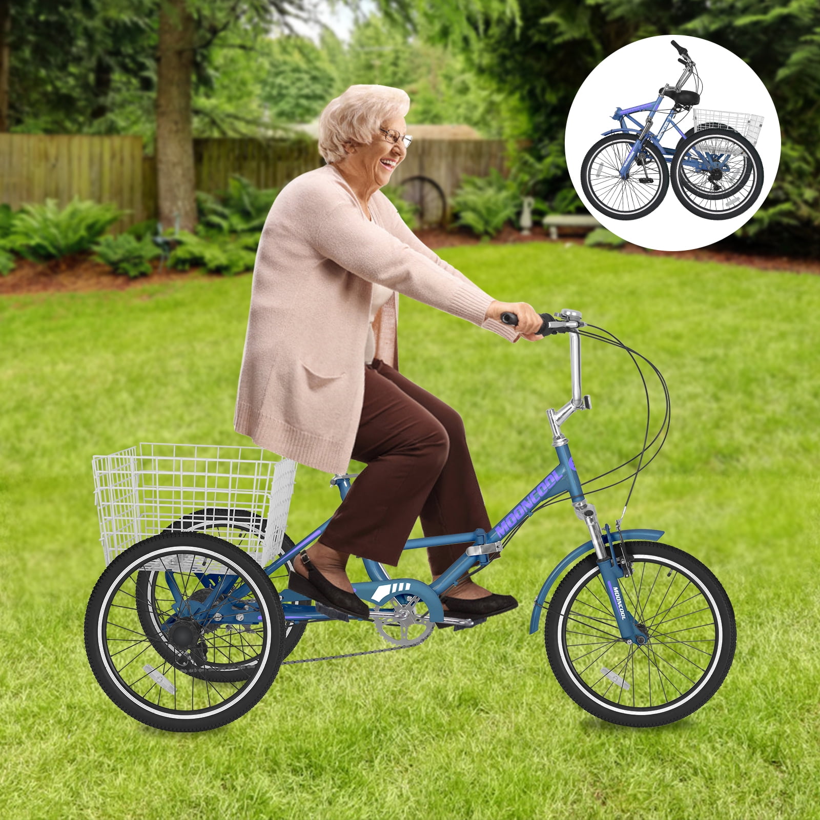 collapsible adult tricycle