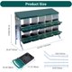thumbnail image 4 of Caja Nido para Gallinas, 10 Compartimentos, Caja con Patas Metálicas, Caja Rodante para Huevos con Tapa Protectora, 4 of 7