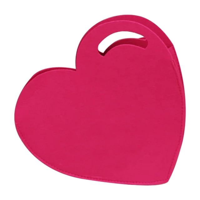 Bolsa de regalo para dulces de boda, bolso con corazón de amor, bolso portátil de fieltro, bolso de mano para dulces para celebraciones de regalos del 30cmx27cmx10cm