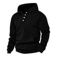 thumbnail image 5 of cfhntfmh Mens Henley Pullover Long Sleeve Lightweight Hoodie Sweatshirt with Pocket Casual Athletic Outfits, 5 of 7