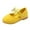 Yellow, variant on eczipvz Shoes for Toddler Girls Girl's Bow Mary Jane Dress Shoes Ballet Princess Flats for Party Wedding School Pink,13.5