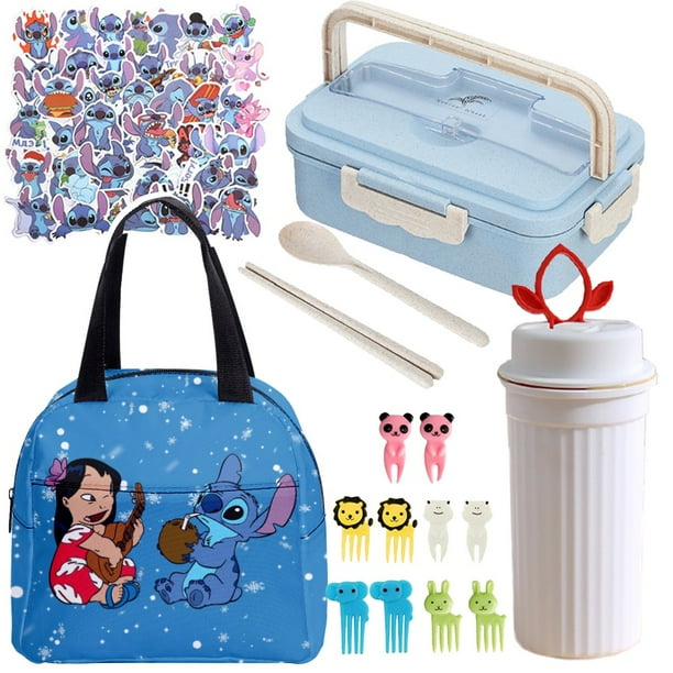 Stitch Lunch Bag, Large Capacity Lunch Box with Compartments Bento Box for Childrens