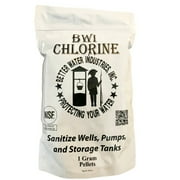 Better Water Industries Chlorine Pellets, Pool Chemicals, 11.50 x 5.25 x 1.50 inches
