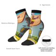 thumbnail image 6 of Pofeuu Cozy Cartoon Backyard Print 30cm Socks, Adult Running Hiking Socks for Youth and Adult, 6 of 7