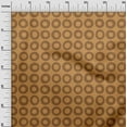 thumbnail image 3 of oneOone Georgette Viscose Tawny Brown Fabric Geometric Sewing Material Print Fabric By The Yard 42 Inch Wide, 3 of 5