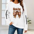 thumbnail image 6 of Trikvn Volleyball Graphic Sweatshirts for Women Casual Crewneck Long Sleeve Pullovers Fall Sports Fan Tops Letter Print Comfortable Activewear, 6 of 8