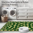thumbnail image 5 of ODIKA 8'x10' Machine Washable Non-Slip Area Rug, Chic Nature Motif Decorative Accent High Traffic Rug, Green, 35228, 5 of 7