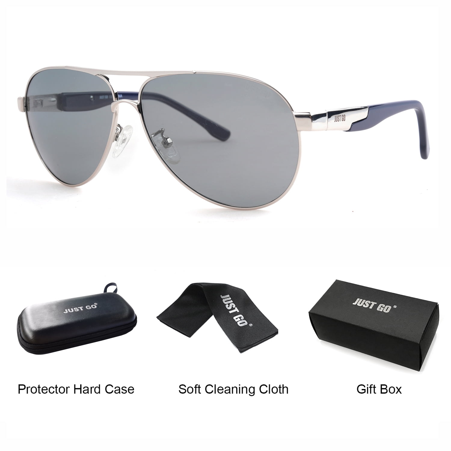 Polarized Retro Classic Square Frame Sunglasses Spring Hinges Mirror Lens UV 