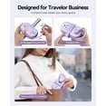 thumbnail image 4 of ORICO Travel Power Strip, 4 Outlets 3 USB Ports (1 USB C) with 4FT Wrap-Around Extension Cord, Compact Cruise Approved Power Strip No Surge Protector, Flat Plug for Hotel Dorm Essentials(Purple), 4 of 9
