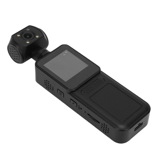 Cámara De Mano Cámara De Acción WIFI 4K HD Grabadora De Vídeo Con Lente Giratoria De 180 Abrazadera Trasera De Pantalla De 1,31 Pulgadas Para Deportes