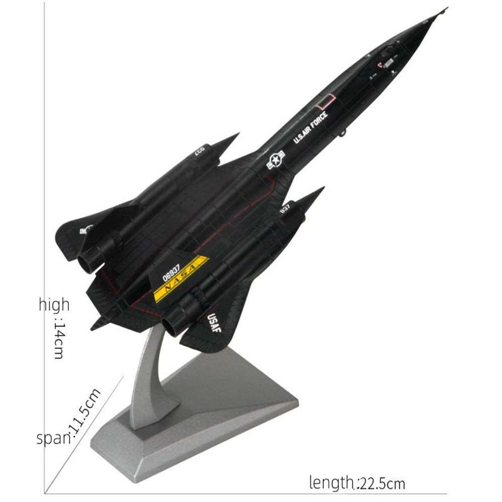 1:144 Blackbird SR-71 Reconnaissance Aircraft Alloy Aircraft Plane Metal Fighter for Collection