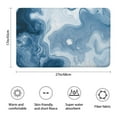 thumbnail image 3 of Blue White Marble Pattern Bathroom Rugs Mat,Non Slip Microfiber Bathroom Rug,Rubber Backing,Soft Bathroom Mats for Bathroom Floor,Tub and Shower,17x27in(43x68cm), 3 of 5
