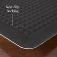 thumbnail image 6 of MARTHA STEWART Mira Modern Heathered Solid Anti-Fatigue Air-Infused Kitchen Mat, Black, 19.6"x32", 6 of 8