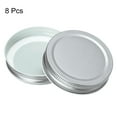 thumbnail image 3 of Uxcell 70mm/2.76" Regular Mouth Tin Plate Mason Jar Lids for Canning Jars Silver 8Pack, 3 of 6