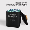 thumbnail image 3 of Modern Farmhouse Metal Laundry Pods Dispenser for Decor, Powder Compatible, Black, 3 of 6