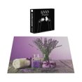 thumbnail image 3 of Ambesonne Lavender Color Jigsaw Puzzle Durable Cardboard, Aromatic Flowers Art, 1000 pcs, Pale Purple and Evergreen, 3 of 5