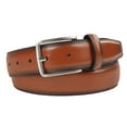 thumbnail image 2 of KM Legend Mens Leather Dress Belt for Work Business and Casual(NBrown, 48), 2 of 6