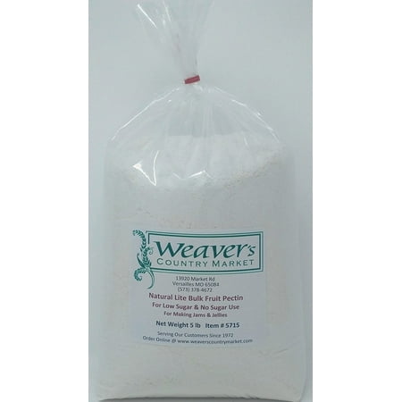 Weaver's Country Market All Natural Lite Bulk Fruit Pectin For Low and No Sugar (Best Natural Sugar To Use)