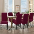 Chair Covers for Dining Room Set of 6, Stretch Jacquard Kitchen Parsons