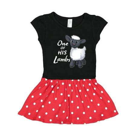 

Inktastic One of His Lambs- Easter Sheep Gift Toddler Girl Dress