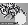 thumbnail image 6 of S4Sassy Modern Semi-Circle Geometric Wallpaper- Black Wall Covering,25" x 360" Self-Adhesive Vinyl Wallpaper, Decorative Walls Wrap, Easy DIY Wall Covering For Bedroom, Cabinets, Living Space, 6 of 9