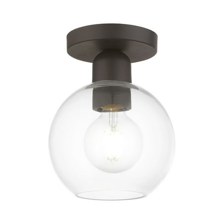 

Livex Lighting 48977 Downtown 7 Wide Flush Mount Globe Ceiling Fixture - Bronze