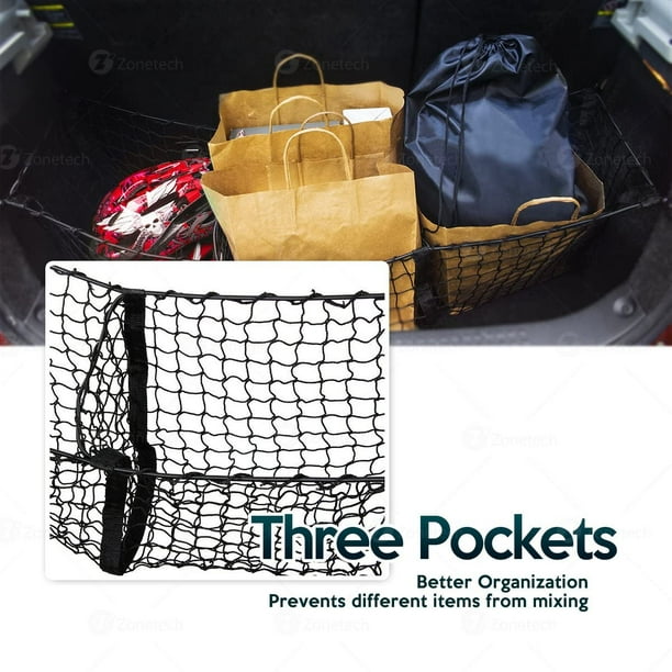 3 ou 4 poches filet de chargement extensible coffre rangement