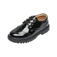 thumbnail image 1 of Splozh Chaussures Oxford Décontractées pour Garçon, Chaussures en Cuir pour Garçons, Semelle Souple, Élèves du Primaire, Chaussures Habillées pour Enfants, Chaussures de Performance, Chaussures Simples, Beige, 9-9,5 Ans, 1 of 5