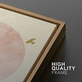 thumbnail image 4 of IDEA4WALL Framed Canvas Print Wall Art Set Gold Birds, Pink & Green Gradient Mountain Landscape Nature Modern Art Colorful Artwork for Living Room, Bedroom, Office - Natural 16"x24"x3, 4 of 5