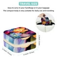 thumbnail image 5 of Petal Flower Travel Portable Jewelry Organizer: Square Jewelry Box Storage Case and Display for Rings, Earrings, Necklaces, Bracelets, and More - Suitable for Girls and Women, 5 of 6