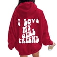 thumbnail image 2 of Gyexs Oversized Hoodies for Women Men Christmas Valentines Day Sweatshirts Hooded Long Sleeve Pullover Tops Trendy Winter Clothes Z02 RD1 & Size L, 2 of 7