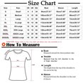 thumbnail image 3 of Fiudx Liquidación de Ahorros de Verano Moda Mujer Causal Día de La Independencia Cuello Redondo Impresión Blusa Manga Corta Camiseta Verano Tops, 3 of 5