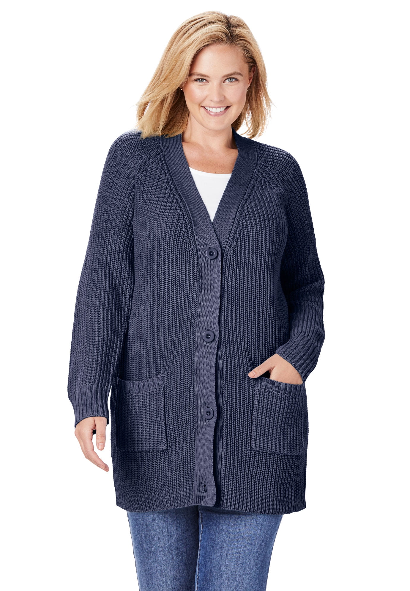 plus size cardigans walmart
